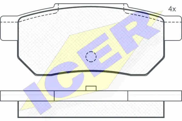Brake Pad Set, disc brake (180751)
