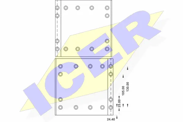 Brake Lining Kit, drum brake (21 9256 00)