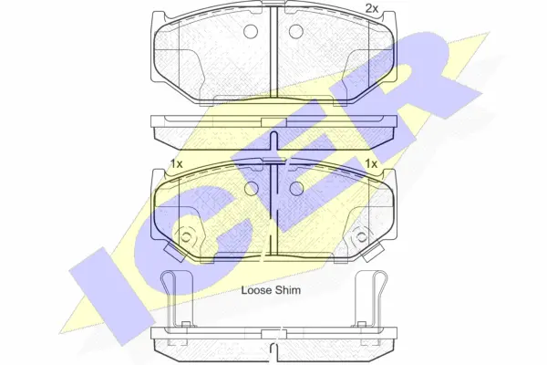 Brake Pad Set, disc brake (182045)