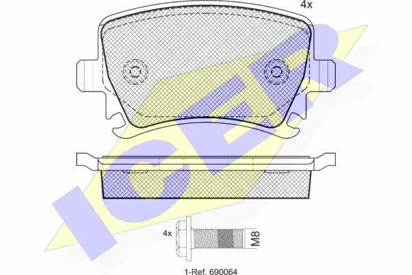 Brake Pad Set, disc brake (181600-703)