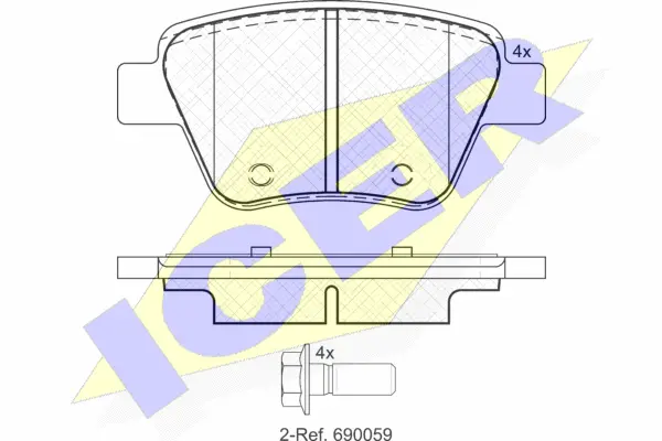 Brake Pad Set, disc brake (181967)