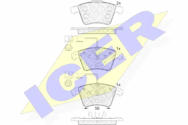 Brake Pad Set, disc brake (181777)