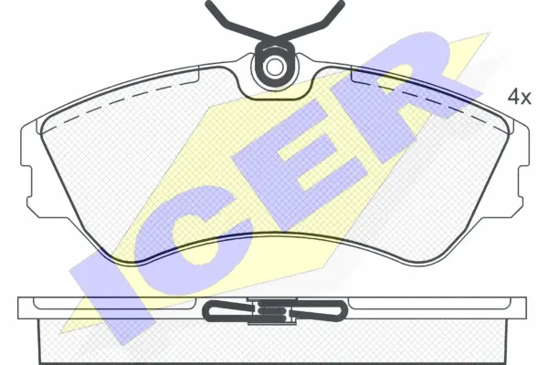 Brake Pad Set, disc brake (140881)