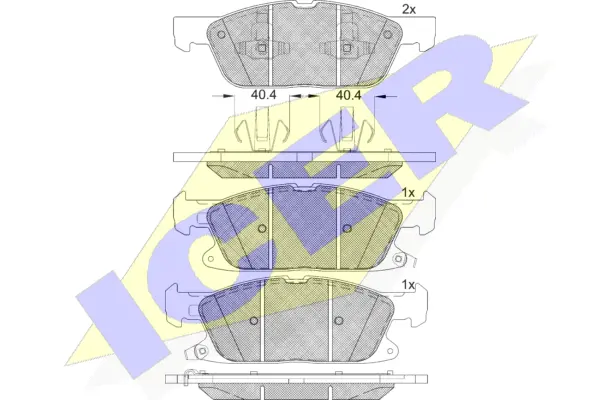 Brake Pad Set, disc brake (182250)