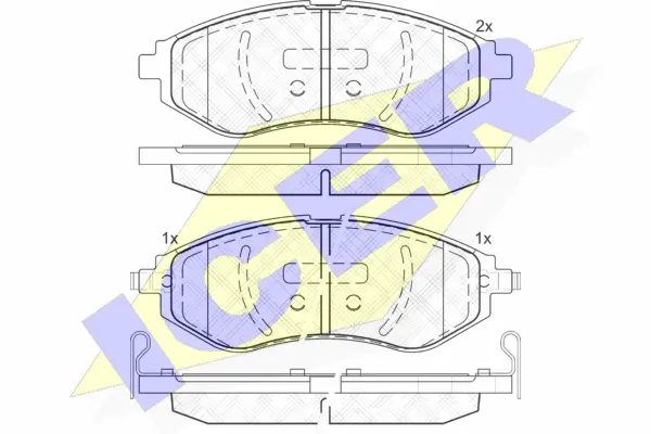 Brake Pad Set, disc brake (182040)