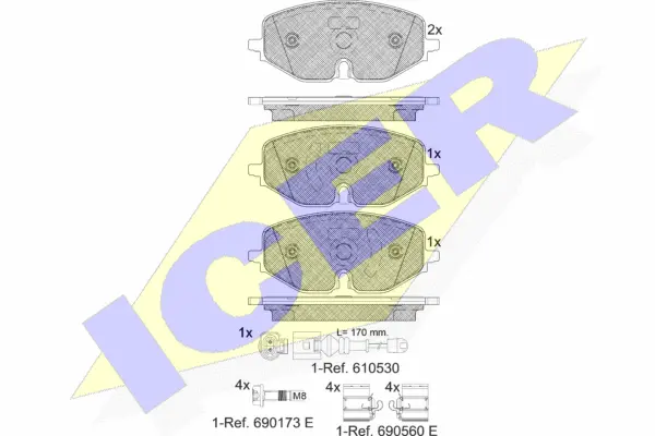 Brake Pad Set, disc brake (182369)
