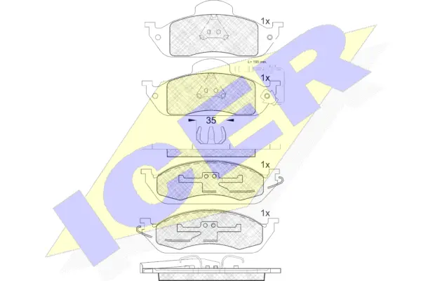 Brake Pad Set, disc brake (181276)