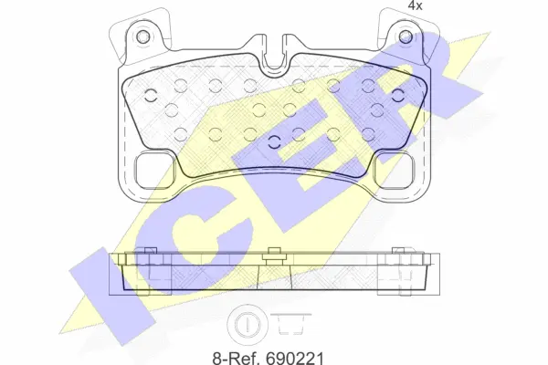 Brake Pad Set, disc brake (181922)