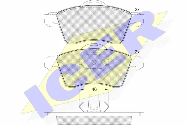 Brake Pad Set, disc brake (141166)