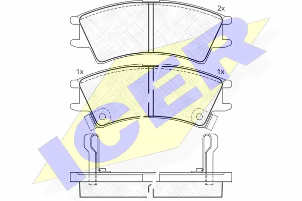 Brake Pad Set, disc brake (181268)