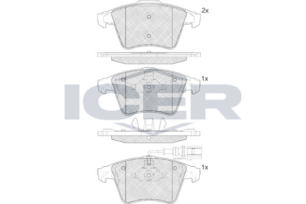 Brake Pad Set, disc brake (LM1778-071)