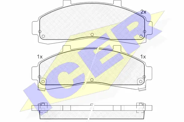 Brake Pad Set, disc brake (141228)