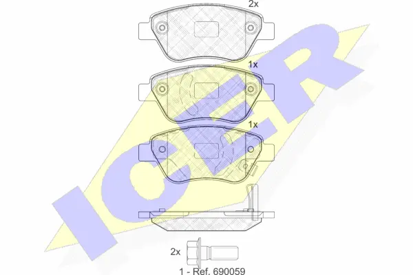Brake Pad Set, disc brake (181810)