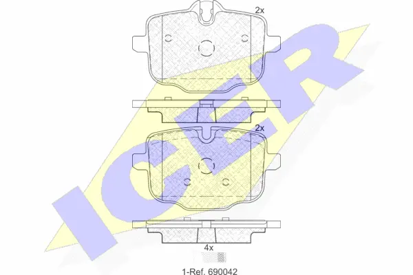 Brake Pad Set, disc brake (182005)