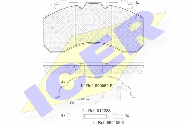 Brake Pad Set, disc brake (151245-119)