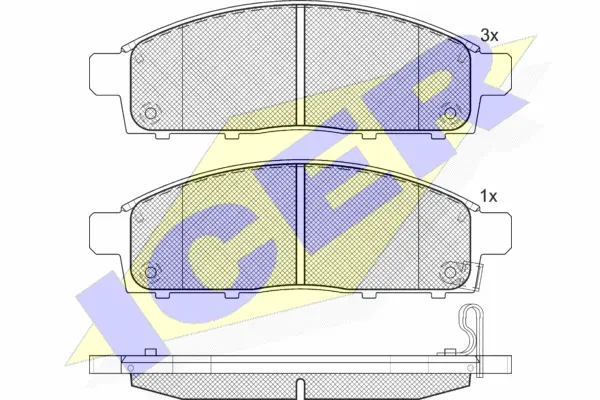 Brake Pad Set, disc brake (181784)