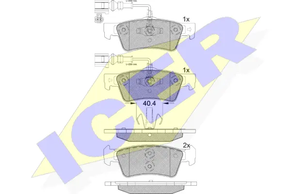 Brake Pad Set, disc brake (181815)