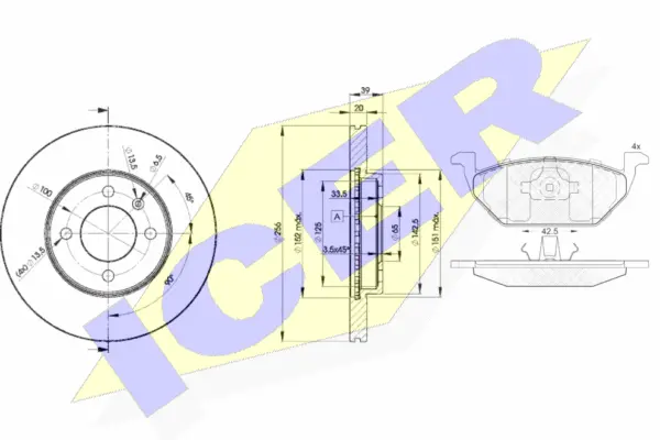 Brake Kit, disc brake (31184-3790)