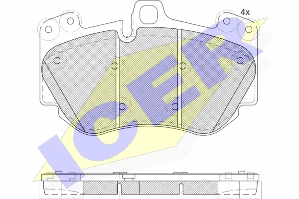 Brake Pad Set, disc brake (182349-208)