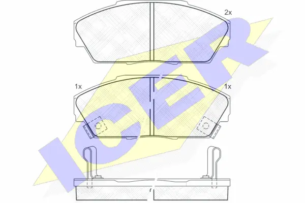 Brake Pad Set, disc brake (180704)