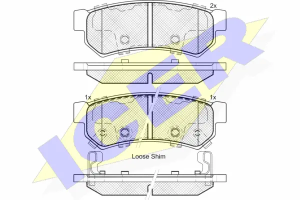 Brake Pad Set, disc brake (182058-203)