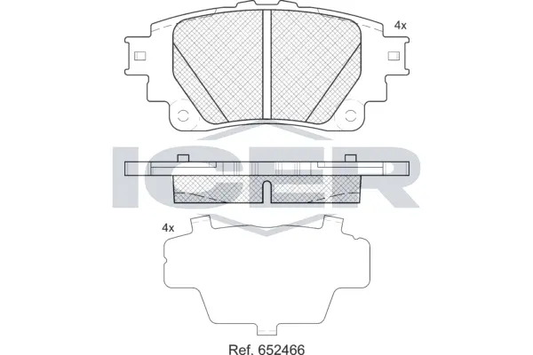 Brake Pad Set, disc brake (182424)