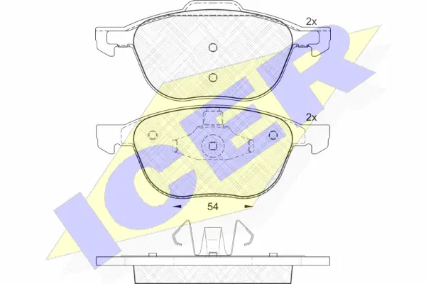 Brake Pad Set, disc brake (181617)