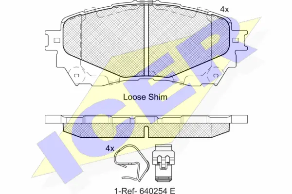 Brake Pad Set, disc brake (182126)