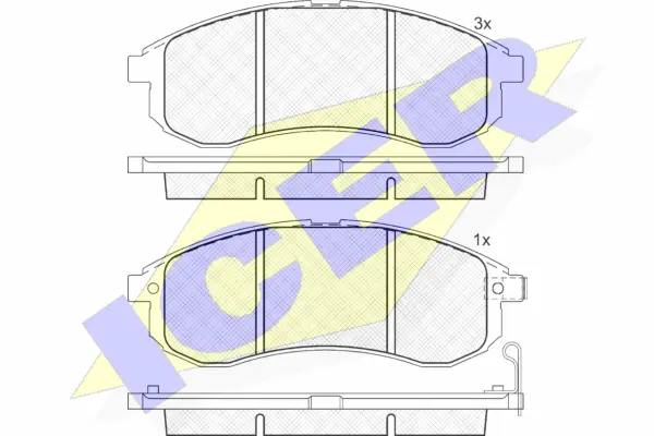 Brake Pad Set, disc brake (181507)