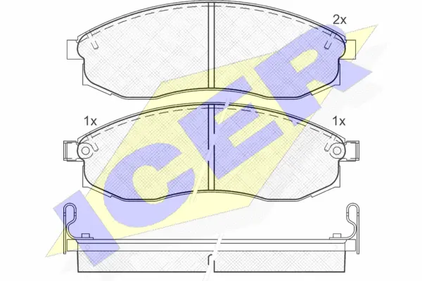 Brake Pad Set, disc brake (181179)