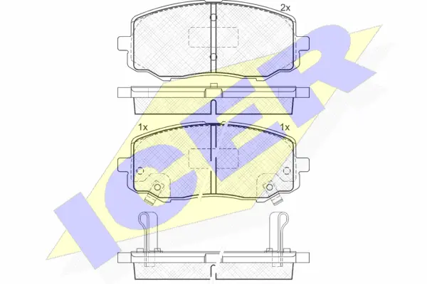 Brake Pad Set, disc brake (181937)