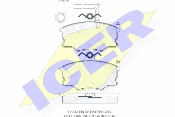 Brake Pad Set, disc brake (180728)