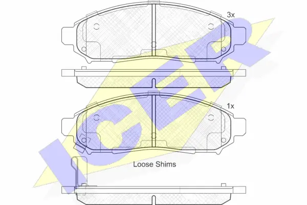 Brake Pad Set, disc brake (182003)