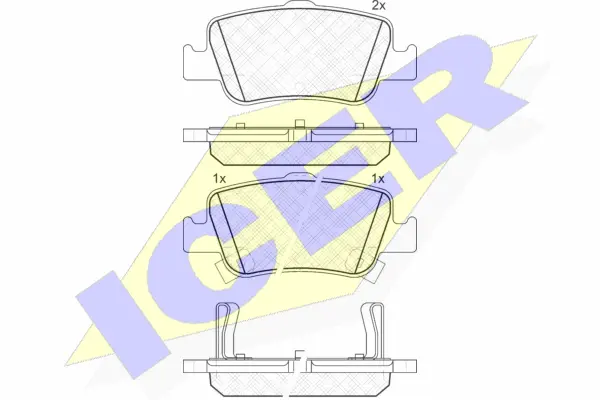 Brake Pad Set, disc brake (181870)