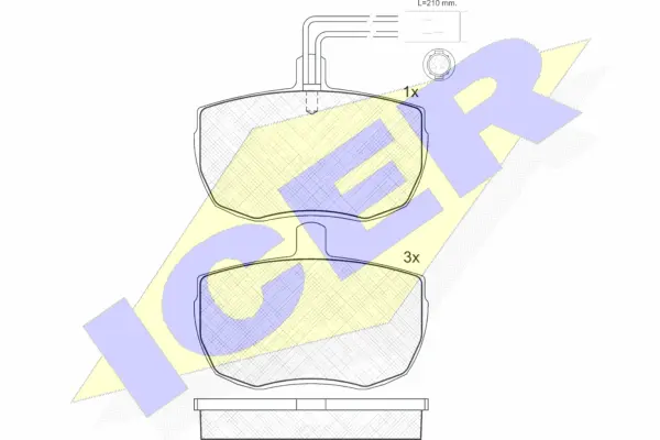 Brake Pad Set, disc brake (180672)