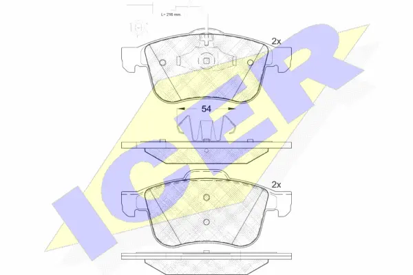 Brake Pad Set, disc brake (182007)