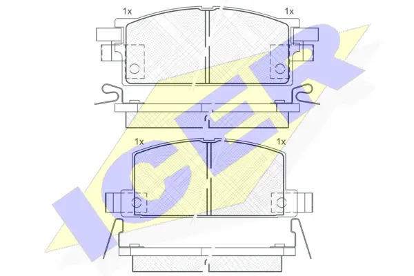 Brake Pad Set, disc brake (180504)
