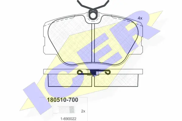 Brake Pad Set, disc brake (180510-700)