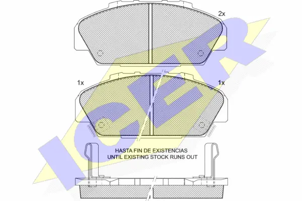 Brake Pad Set, disc brake (181554)