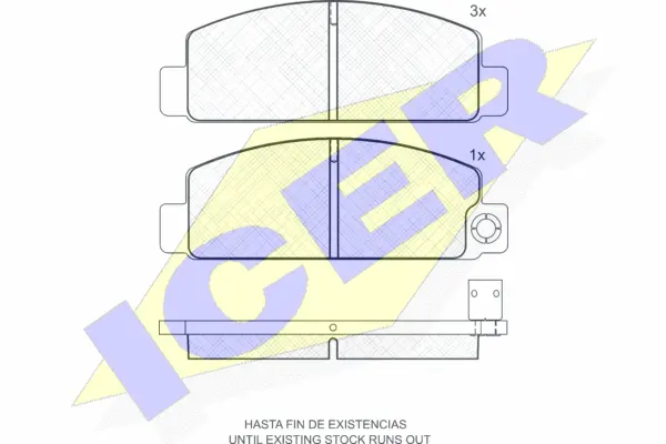 Brake Pad Set, disc brake (180369)