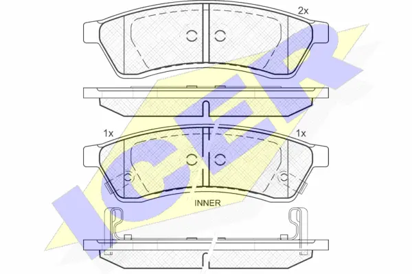 Brake Pad Set, disc brake (181930)