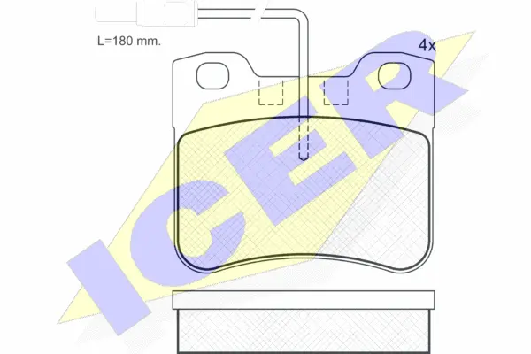 Brake Pad Set, disc brake (180788-202)