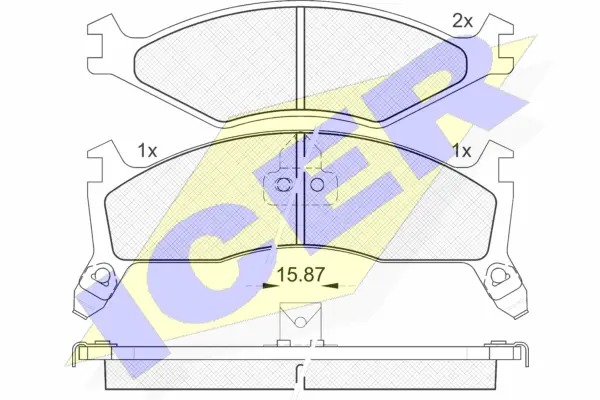 Brake Pad Set, disc brake (141270-205)