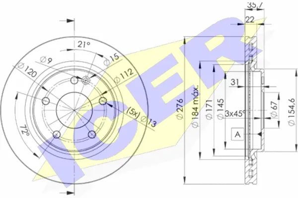 Brake Disc (78BD0612-2)