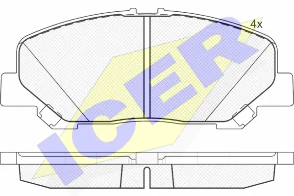 Brake Pad Set, disc brake (181897)