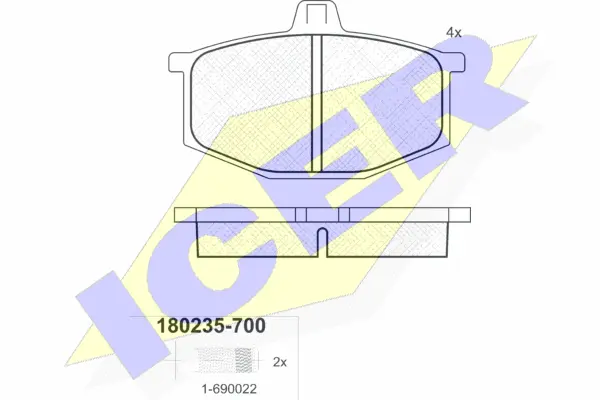 Brake Pad Set, disc brake (180235-700)