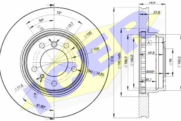 Brake Disc (78BD2093-2)