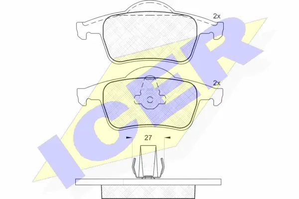 Brake Pad Set, disc brake (181298)