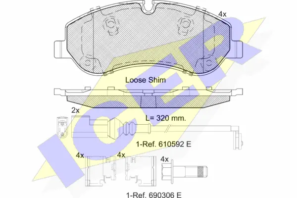 Brake Pad Set, disc brake (142119)