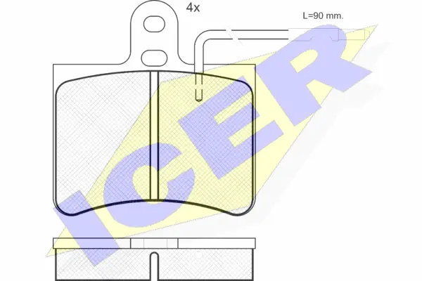 Brake Pad Set, disc brake (180136)